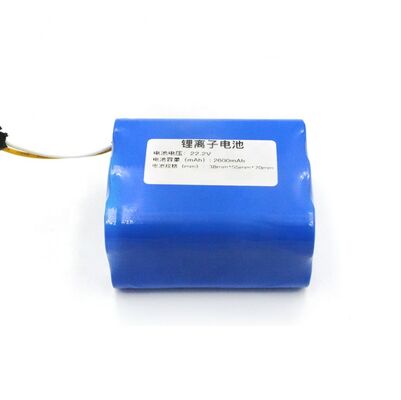 Pacote de bateria 18650 personalizável 22.2V 2600mAh Bateria recarregável de polímero de lítio para equipamentos de áudio