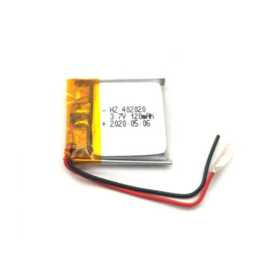 3.7V 120mAh 402020 Lithium Polymer Pouch Battery For Small Consumer Electronics Custom OEM
