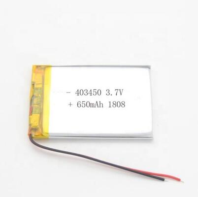 ซื้อ 403450 3.7 V 650Mah แบตเตอรี่ Lipo แพคแบตเตอรี่โพลีเมอร์ลิตียมไอออน online manufacture
