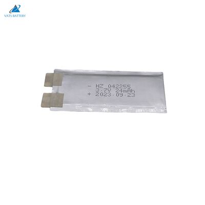 ซื้อ แบตเตอรี่ Lipo บางเฉียบ ODM 042255 3.7V 24mAh 0.4 มม. แบตเตอรี่ Lipo ที่บางที่สุดสำหรับบัตรประจำตัว online manufacture