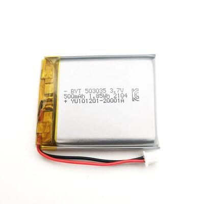 Beli Baterai Lithium Polymer 3.7v 500mAh 503035 Baterai Li Polymer online manufacture
