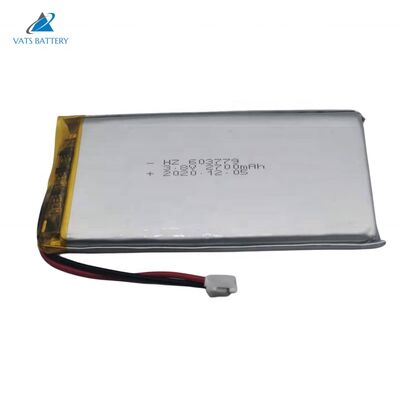 ซื้อ 603779 แบตเตอรี่ลิเธียมโพลิเมอร์ความจุสูง 2700mAh พร้อมตัวอย่างการปรับแต่งและการป้องกัน PCB การผลิตออนไลน์