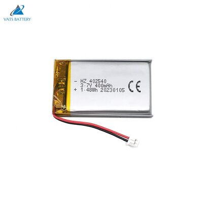 خرید گواهینامه CE 3.7V 400mAh باتری پلیمر لیتیوم باتری لیپو 402540 اندازه برای مرطوب کننده و ابزار زیبایی online manufacture