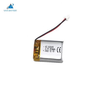 Αγορά 3.7V 250mAh IEC62133 CE πιστοποιημένη μπαταρία πολυμερούς λιθίου με UN38.3 MSDS για ηλεκτρονικές συσκευές online manufacture