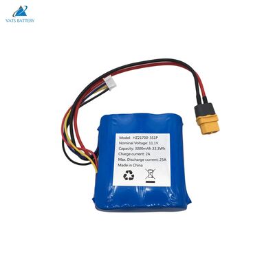 satın al OEM 21700 3s1p 11.1V 3000mAh 25A RC Oyuncakları için Yüksek Serbestleme Hızı Şarj edilebilir Lityum Pil Paketi online manufacture