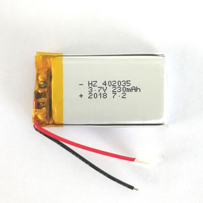 구입하다 402035 리튬 폴리머 배터리 3.7V 230mAh 충전식 리튬 폴리머 배터리 온라인 제조