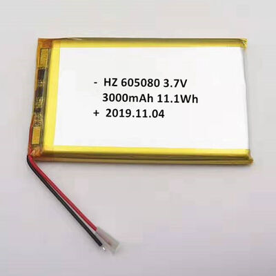ซื้อ 605080 3.7V 3000mAh แบตเตอรี่ลิเธียมโพลิเมอร์พร้อมใบรับรอง KC การผลิตออนไลน์
