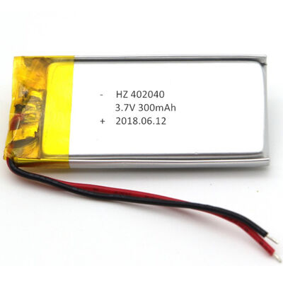 ซื้อ แบตเตอรี่ลิเธียมโพลิเมอร์แบบชาร์จไฟได้ 300mAh 3.7V รุ่น 402040 การผลิตออนไลน์