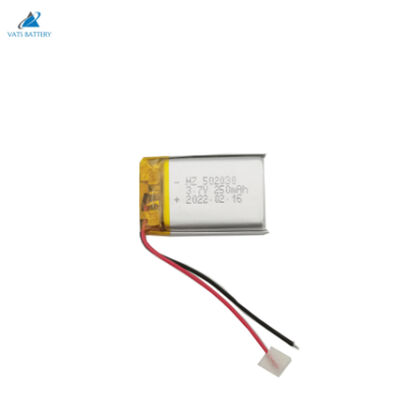 ซื้อ 502030 3.7V 250mAh แบตเตอรี่ Li Polymer 0.925Wh แบตเตอรี่ Lipo การผลิตออนไลน์