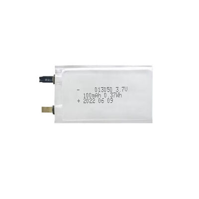 خرید گواهینامه CE 013050 باتری لیتیوم پلیمر 100mAh 1mm Ultra Thin برای کارت هوشمند تولید آنلاین