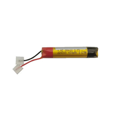 買う 08400 3.7V 180mAh 5C 円筒形リチウムポリマーバッテリーセル ポータブルデバイス用 オンライン製造