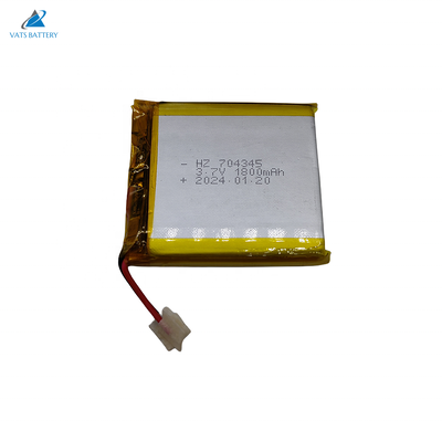 يشتري 704345 3.7V 1800mAh بطارية ليثيوم بوليمر قابلة للشحن ذات سعة عالية توريد المصنع تصنيع عبر الإنترنت