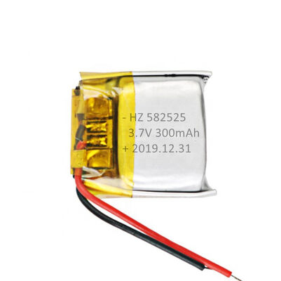 comprar 582525 vida de ciclo larga de la célula del grado A recargable de la batería del polímero de litio de 3.7V 300mAh Fabricación en línea