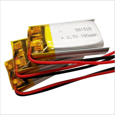 membeli 581525 3.7V 180mAh Baterai Lithium Polymer Isi Ulang Sel Kelas A Umur Panjang pembuatan online