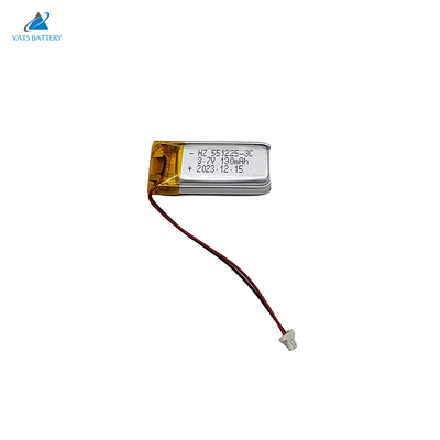 acheter 551225 cellule Lipo faite sur commande d'ODM d'OEM rechargeable de batterie de polymère de lithium de 3.7V 130mAh fabrication en ligne