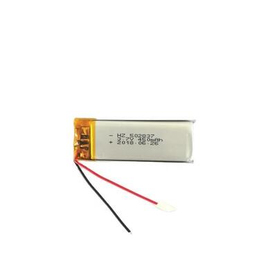 خرید 502837 3.7 ولت 450 میلی آمپر ساعتی باتری لیتیوم پلیمری قابل شارژ OEM ODM Custom Lipo Cell تولید آنلاین