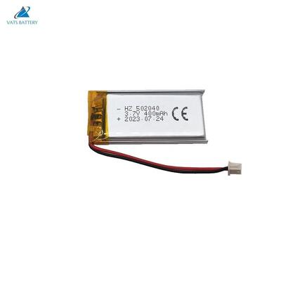 خرید 502040 باتری لیتیوم پلیمری 3.7 ولتی 400 میلی آمپر ساعتی قابل شارژ درجه A سلول عمر طولانی چرخه تولید آنلاین