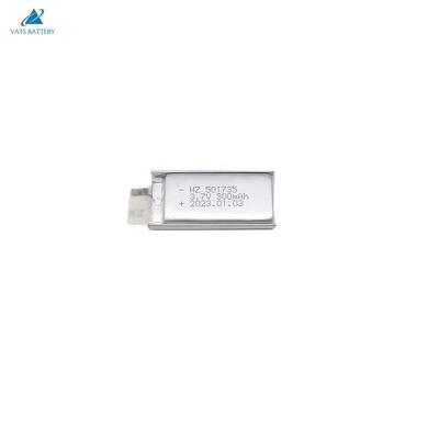 comprar 501735 pilha feita sob encomenda recarregável de Lipo do ODM do OEM da bateria de polímero de lítio de 3.7V 300mAh Fabricação em linha
