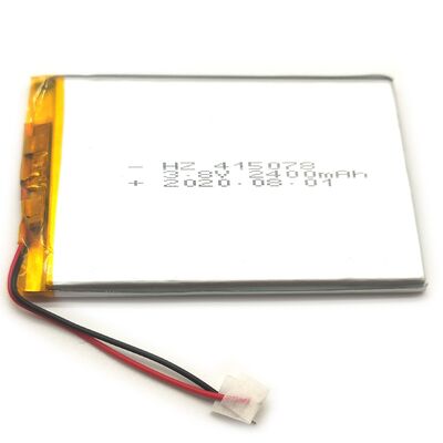 mua 415078 3.8V 2400mAh Pin Lithium Polymer có thể sạc lại Loại A Cell Tuổi thọ dài sản xuất trực tuyến