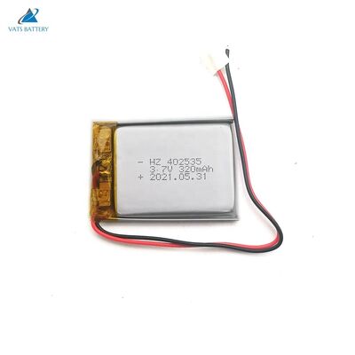 ซื้อ 402535 3.7V 320mAh แบตเตอรี่ลิเธียมโพลิเมอร์แบบชาร์จไฟได้ความจุสูงจากโรงงาน การผลิตออนไลน์