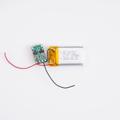 kopen OEM van het het Lithiumpolymeer van 361522 3.7V 105mAh Navulbare Lange Levensduuroem ODM online vervaardiging