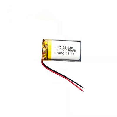 acquistare Fornitura di fabbrica ad alta capacità ricaricabile per batteria ai polimeri di litio 321530 3.7V 110mAh fabbricazione online