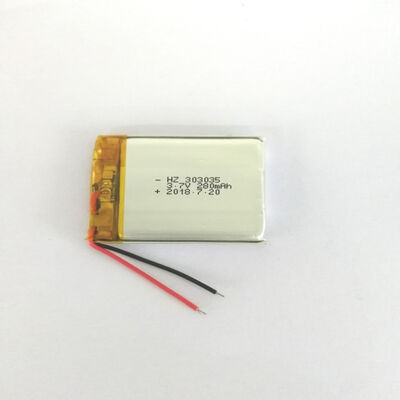 खरीदना 303035 3.7V 280mAh लिथियम पॉलिमर बैटरी रिचार्जेबल ग्रेड ए सेल लंबी साइकिल लाइफ ऑनलाइन निर्माण