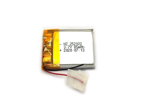 acheter 252022 catégorie rechargeable de batterie de polymère de lithium de 3.7V 85mAh une longue durée de cycle de cellules fabrication en ligne