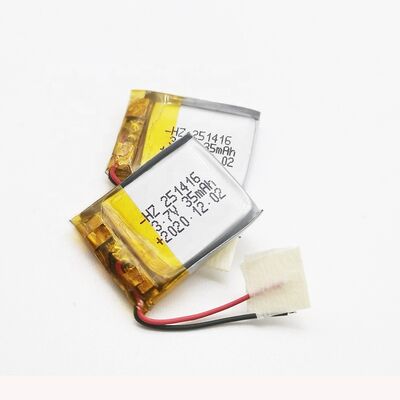 खरीदना 251416 3.7V 35mAh लिथियम पॉलिमर बैटरी रिचार्जेबल लॉन्ग साइकल लाइफ OEM ODM ऑनलाइन निर्माण