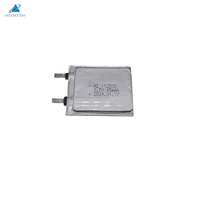 membeli 112530 3.7V 45mAh Baterai Lithium Polymer Isi Ulang Pasokan Pabrik Sel Kelas A pembuatan online