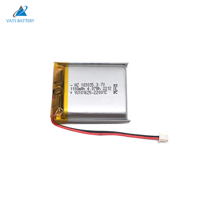 يشتري 103035 3.7V 1100mAh بطارية ليثيوم بوليمر قابلة للشحن مصنع توريد الصف خلية تصنيع عبر الإنترنت