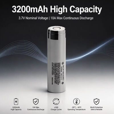 kaufen 18650BD 3,7 V 3200 mAh zylindrischer Li-Polymer-Akku, wiederaufladbar, hohe Kapazität Online-Herstellung