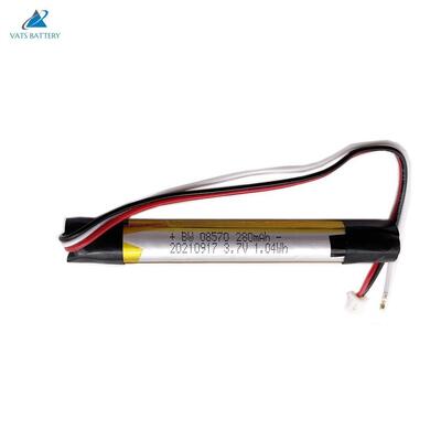 acquistare Cellula Lipo personalizzata ricaricabile per batteria ai polimeri di litio 08570-10C 3.7V 280mAh alta fabbricazione online
