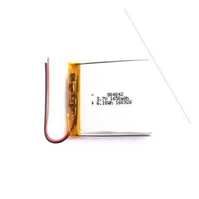 comprar capacidad de encargo recargable de la célula de Lipo de la batería del polímero de litio de 804045 3.7V 1650mAh alta Fabricación en línea