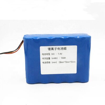 Customized Battery Pack 7.4V 2S5P 16Ah LED Li-ion 18650 Battery Pack
