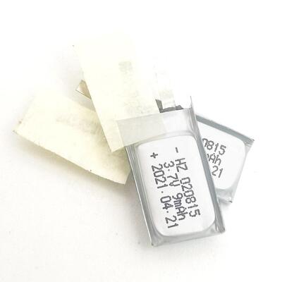 3.7V 9mAh 020815 Ultra-Thin Li-ion Polymer Battery for RFID